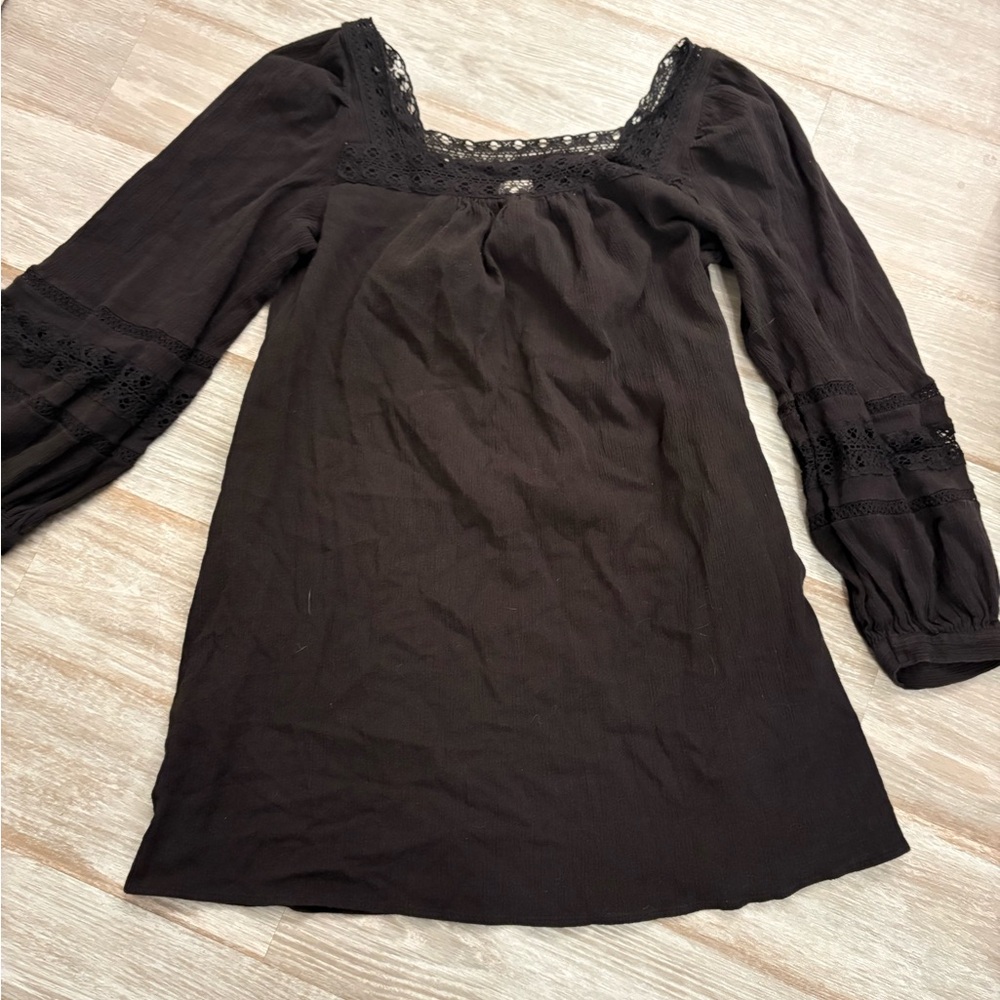 Universal Thread Black Long Sleeve Dress
